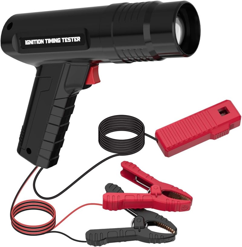 KAISAL Timing Light 12V Ignition Timing Light Automotive Strong Flash Timing Lights with Sliding Sensor Clip,Long Test Lead, Reverse Polarity Protection, Overload Protection for Car, Motorcycle Petrol Engine - Image 1